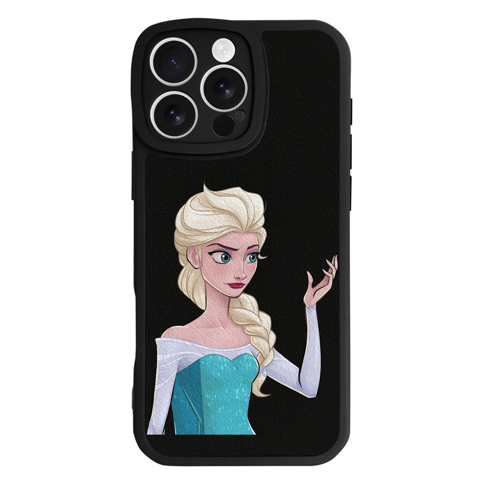 （画像用） アナと雪の女王 アンナ エルサ Frozen Anna Elsa 【iPhone 16シリーズ対応】シリコンスマホケース（レザー調） 材質：シリコン